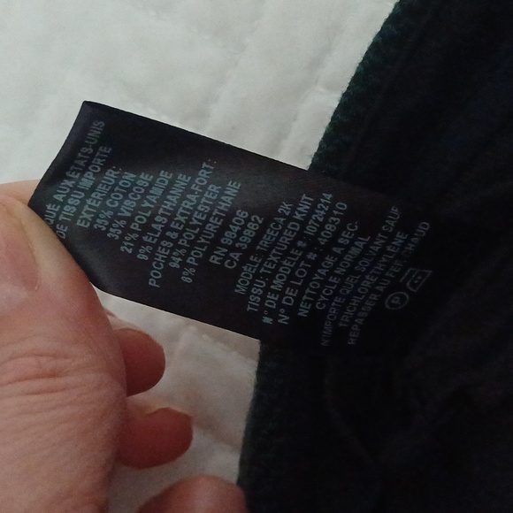 Theory dark green Fall crop Chinos mid rise 4 - Picture 11 of 13